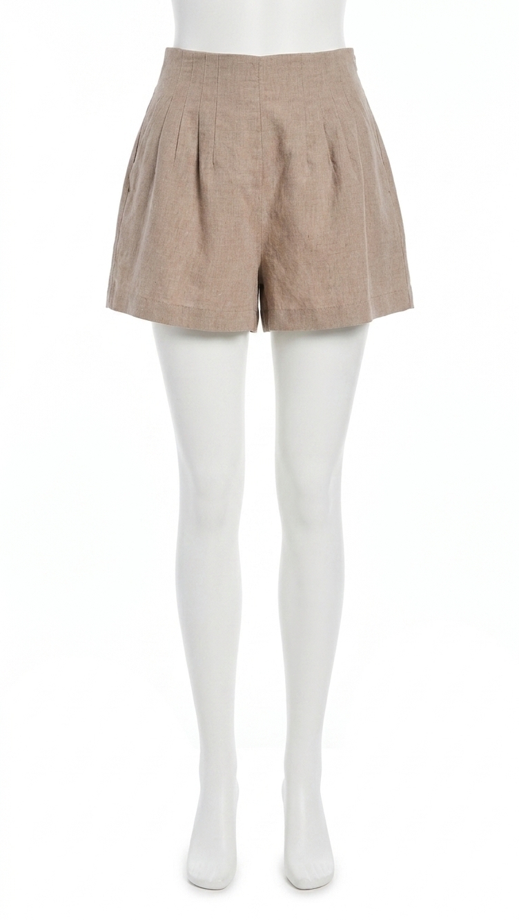 NEW STAUD magpie shorts in natural